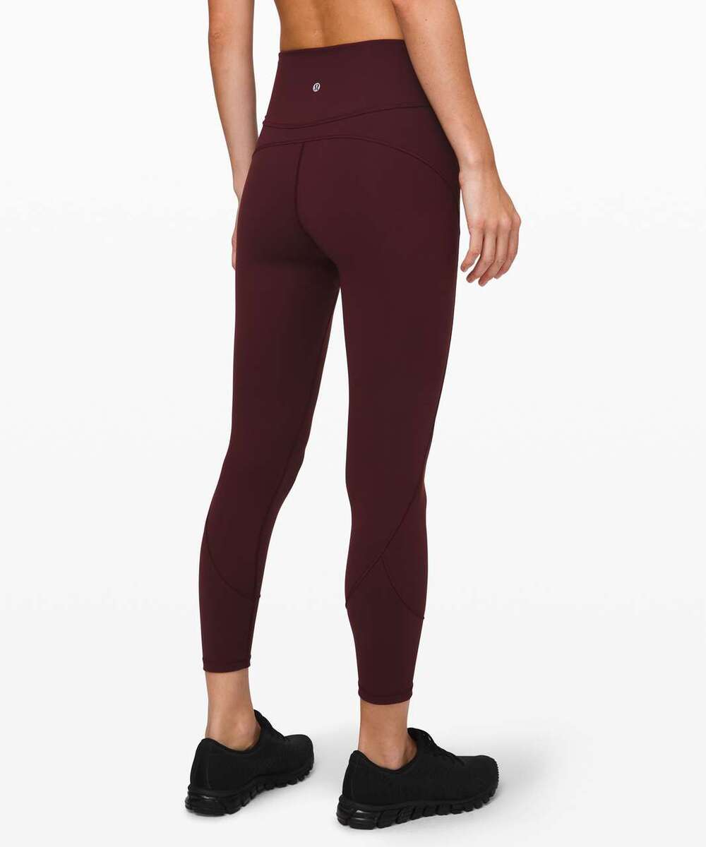 Lululemon In Movement Tight 25" *Everlux Size 6 Garnet EUC